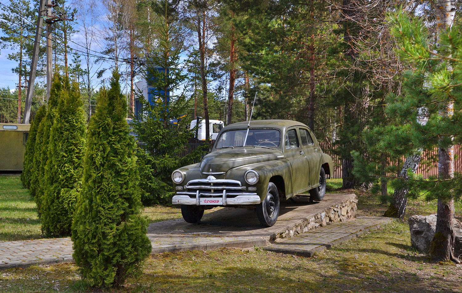 Калужская область, № (40) Б/Н 0032 — ГАЗ-М-20В Победа '55-58; Техника на постаментах, памятники (Калужская область); Транспортные средства без номеров (Калужская область)