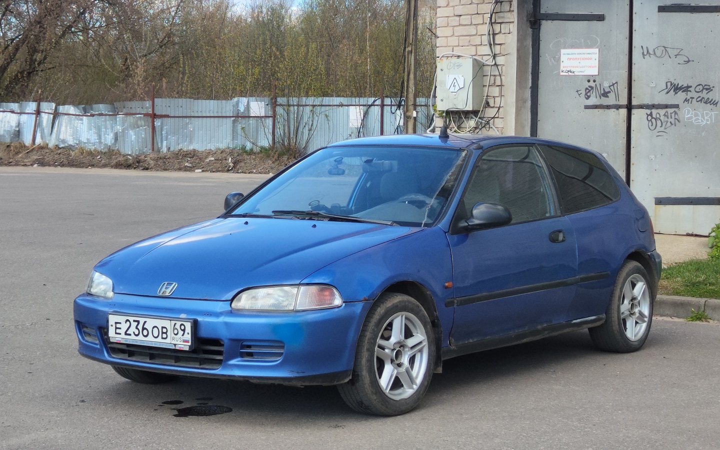 Тверская область, № Е 236 ОВ 69 — Honda Civic (4G) '87-91
