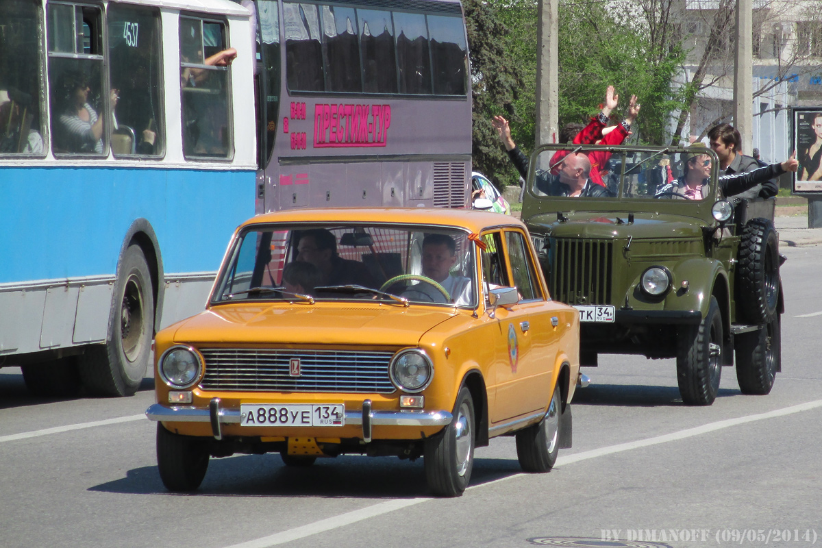 Волгоградская область, № А 888 УЕ 134 — ВАЗ-2101 Жигули '70-83; Волгоградская область — Ретропарад 9 мая 2014
