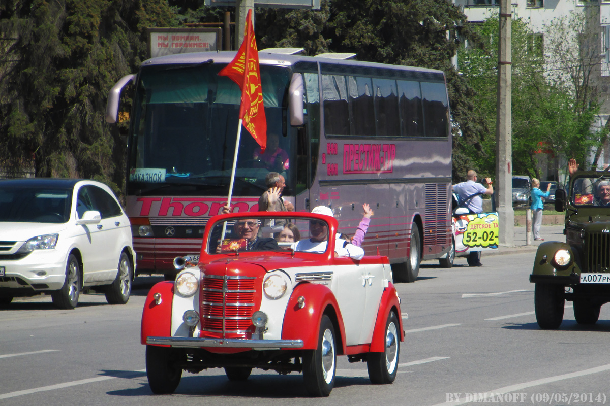Волгоградская область, № (34) Б/Н 0067 — Москвич-400/401 (общая модель); Волгоградская область — Ретропарад 9 мая 2014