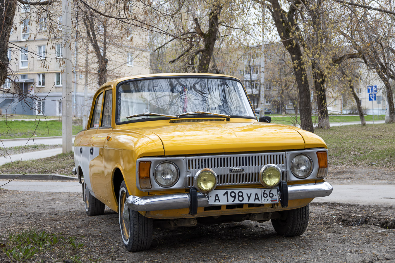 Свердловская область, № А 198 УА 66 — Москвич-412ИЭ-028 (Иж) '82-01