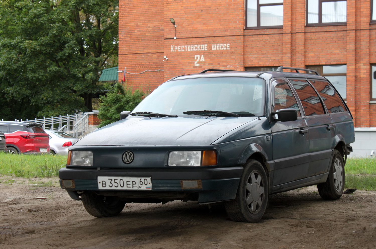 Псковская область, № В 350 ЕР 60 — Volkswagen Passat Variant (B3) '88-93