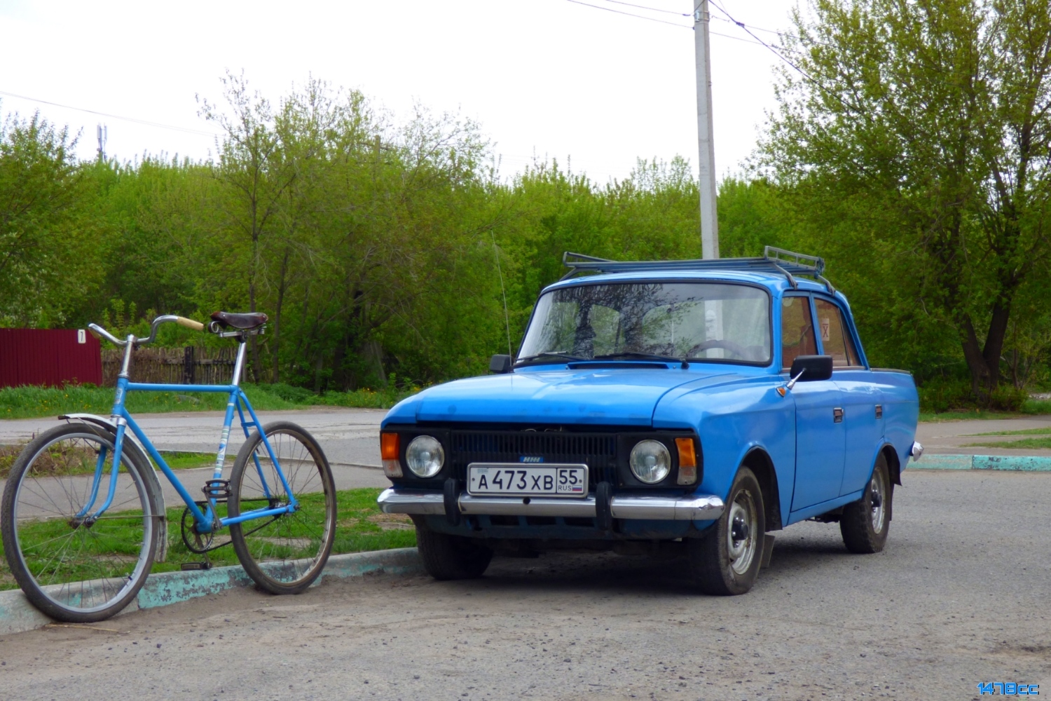 Омская область, № А 473 ХВ 55 — Москвич-412ИЭ-028 (Иж) '82-01
