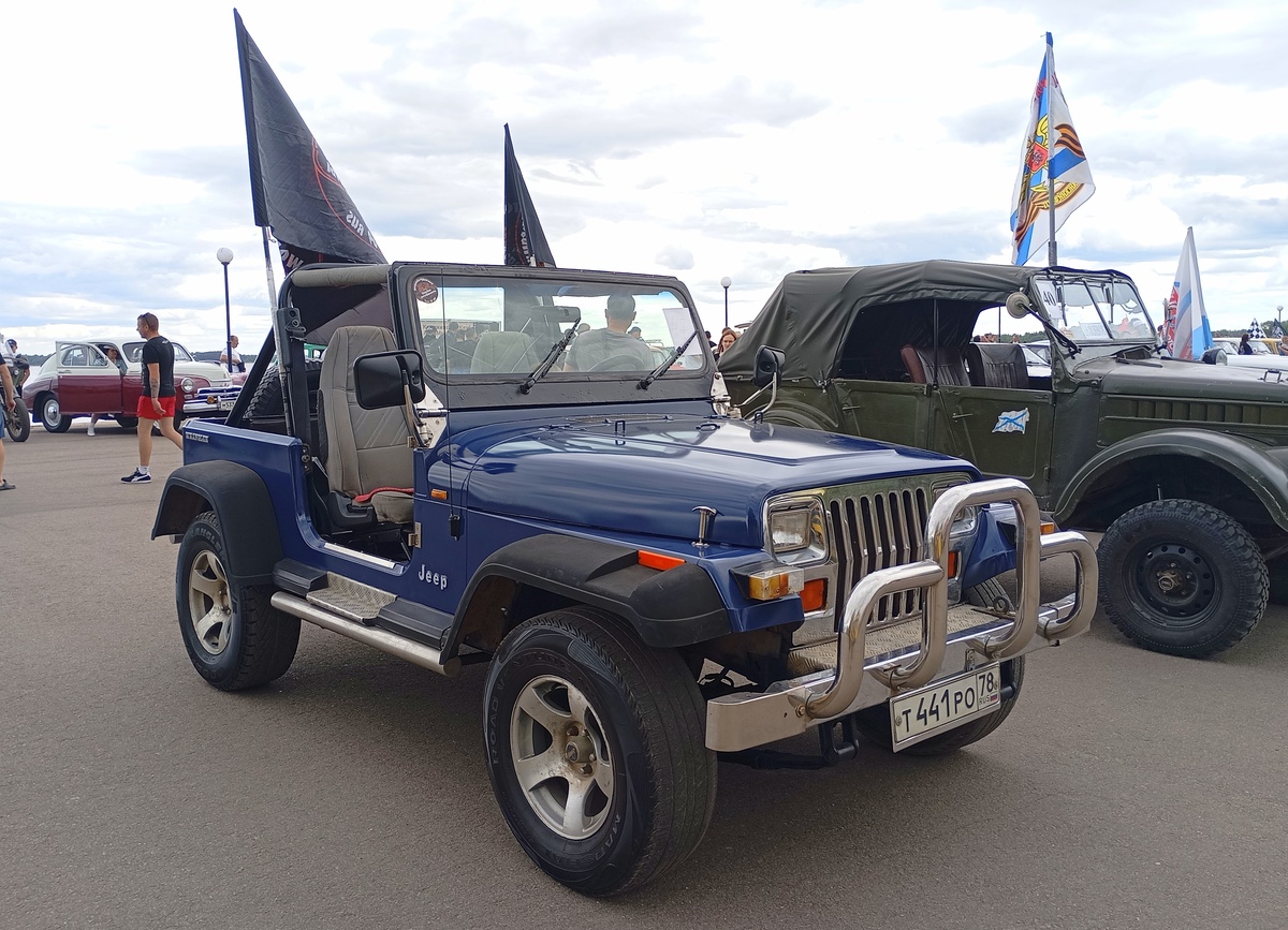 Санкт-Петербург, № Т 441 РО 78 — Jeep Wrangler (YJ) '87-96; Тверская область — День города Осташков 2025