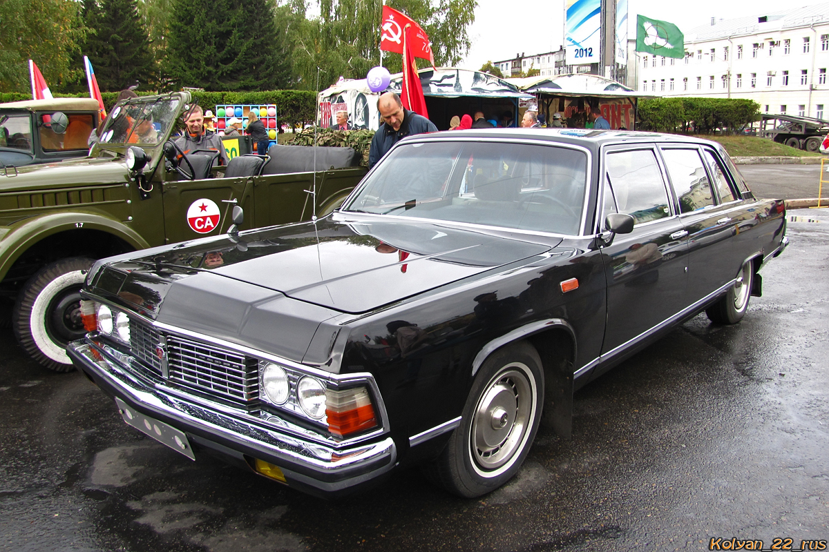 Алтайский край, № Х 002 КК 22 — ГАЗ-14 Чайка '76-89; Алтайский край — День Победы. Барнаул. 2012 г.