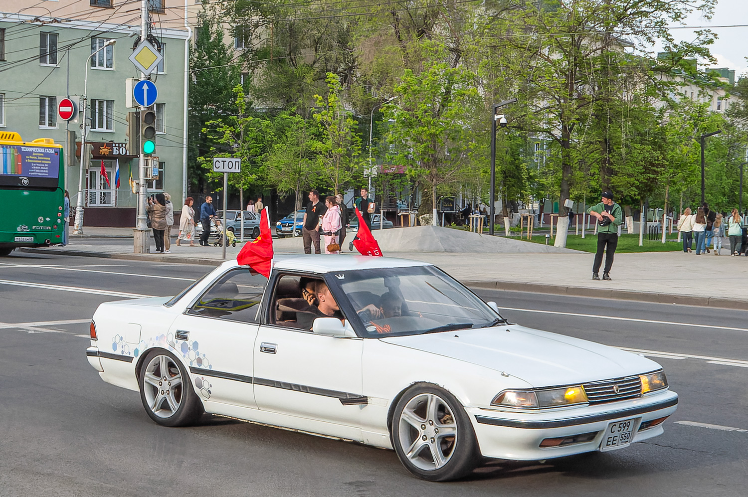 Пензенская область, № С 599 ЕЕ 550 — Toyota Mark II (X80) '88-95; Пензенская область — День Победы — 2026