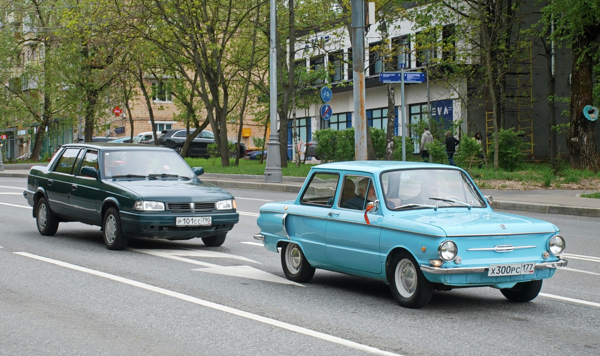 Московская область, № Р 101 СС 790 — Москвич-2142Y4 Князь Владимир '97-01; Москва, № Х 300 РС 177 — ЗАЗ-968/968А Запорожец '71-79; Москва — Круг Победы 2026