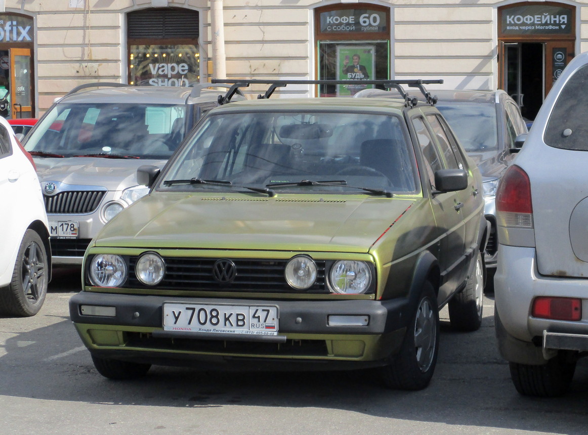 Ленинградская область, № У 708 КВ 47 — Volkswagen Jetta Mk2 (Typ 16) '84-92