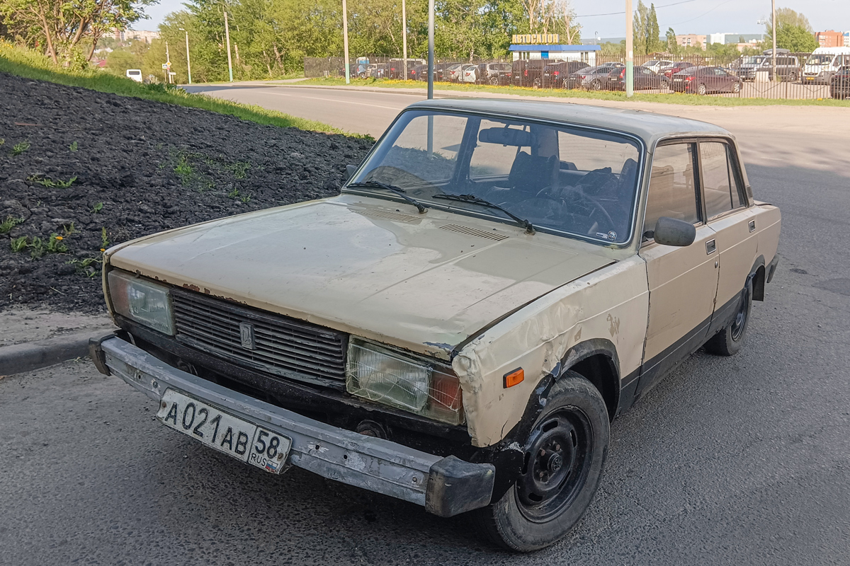 Пензенская область, № А 021 АВ 58 — ВАЗ-21053 Жигули '81-91