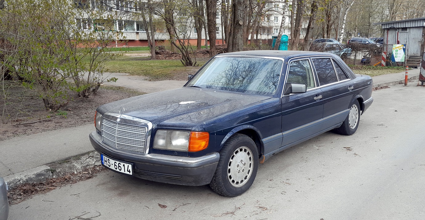 Латвия, № HS-6614 — Mercedes-Benz (W126) '79-91