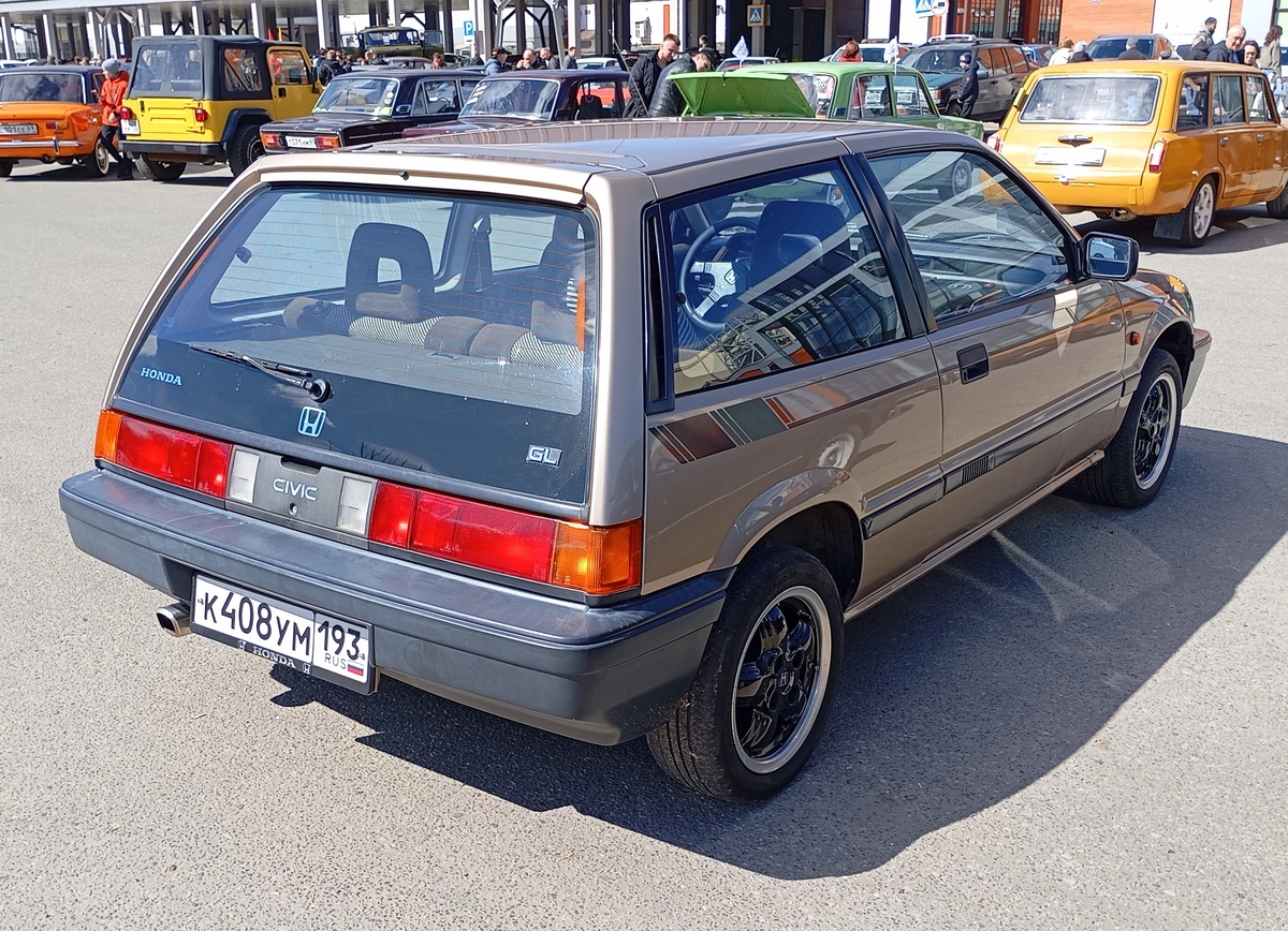 Краснодарский край, № К 408 УМ 193 — Honda Civic (3G) '83-87; Тверская область — Открытие сезона 2026 Ретро-клуба Калинин