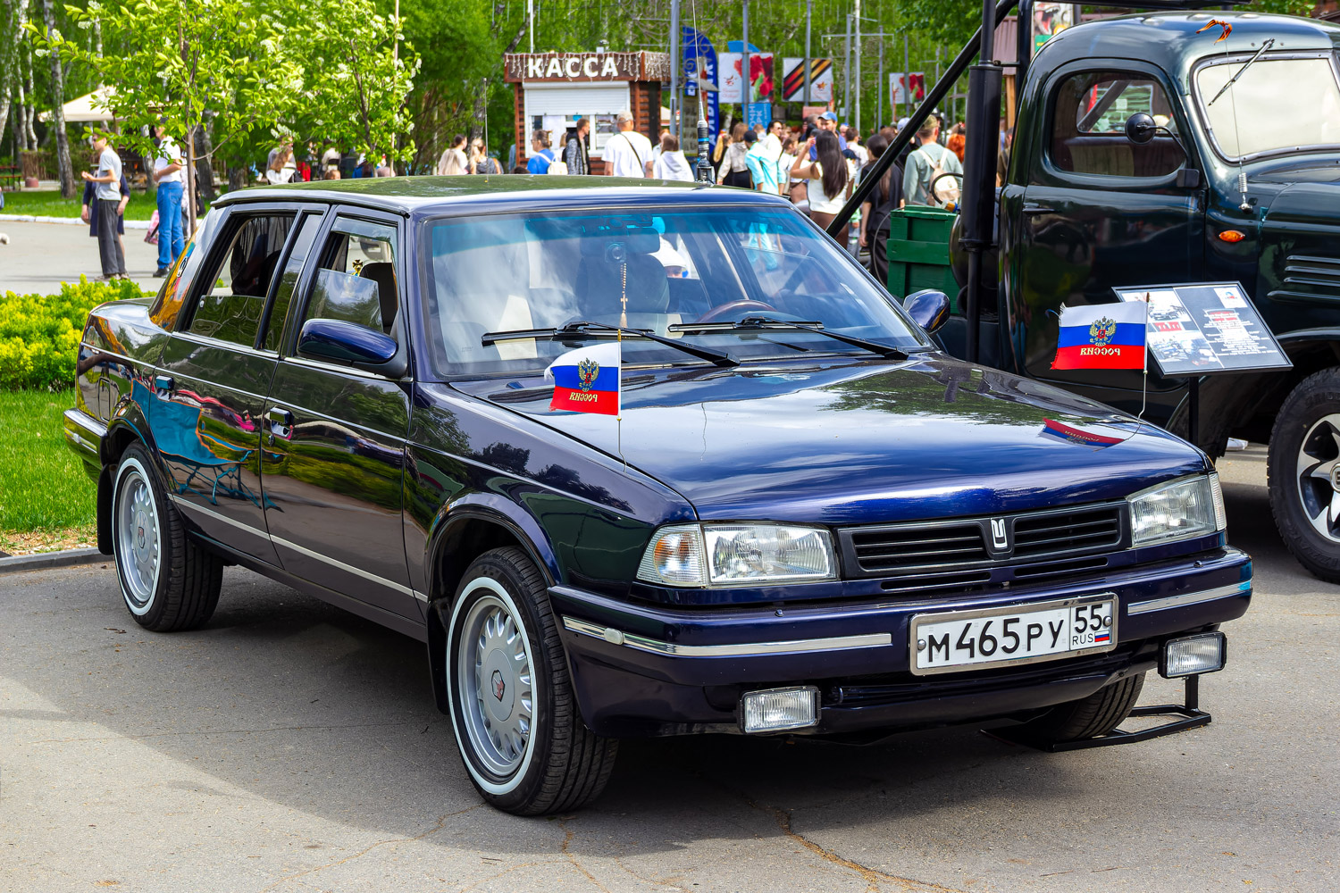 Омская область, № М 465 РУ 55 — Москвич-2142Y2 Князь Владимир '97-01; Омская область — Выставка 9 мая 2026 г.