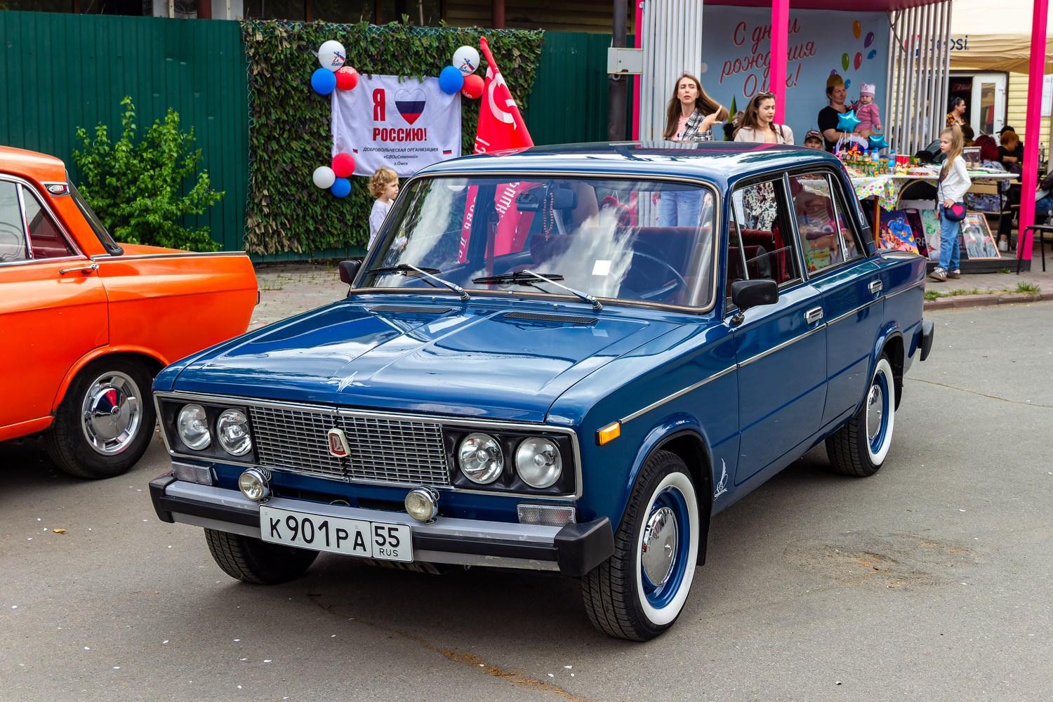 Омская область, № К 901 РА 55 — ВАЗ-21065 Жигули '90-02; Омская область — Выставка 9 мая 2026 г.