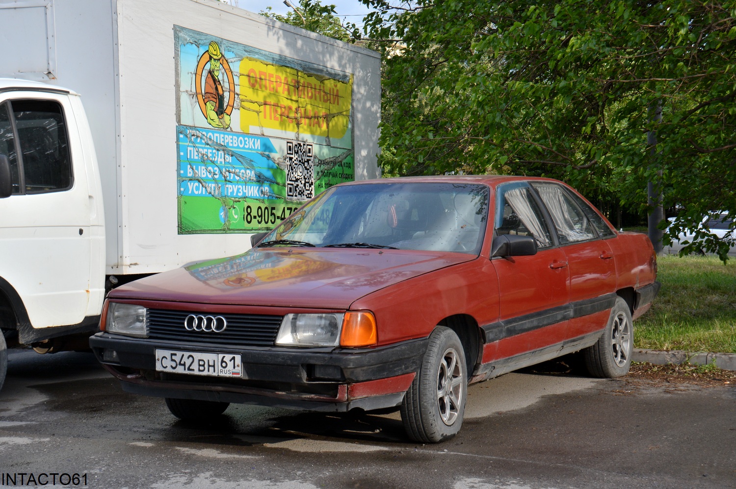 Ростовская область, № С 542 ВН 61 — Audi 100 (C3) '82-91