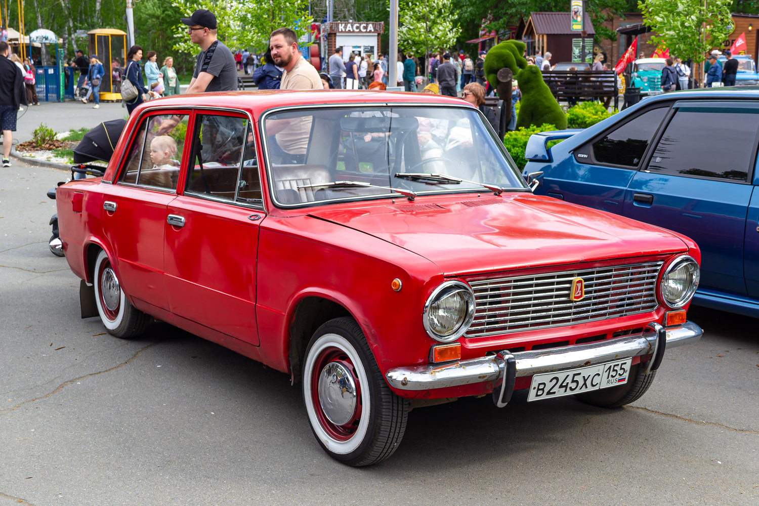 Омская область, № В 245 ХС 155 — ВАЗ-2101 Жигули '70-83; Омская область — Выставка 9 мая 2026 г.