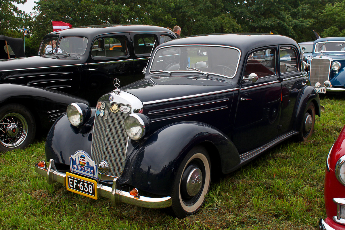 Финляндия, № EF-638 — Mercedes-Benz (W136) '36-55; Литва — Baltijos kelias 35