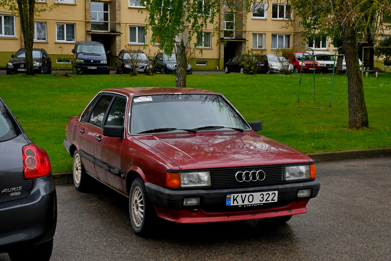 Литва, № KVO 322 — Audi 80 (B2) '78-86