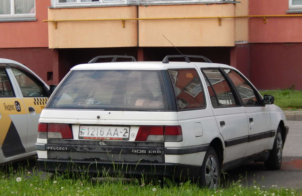 Витебская область, № 1216 АА-2 — Peugeot 405 '87-93