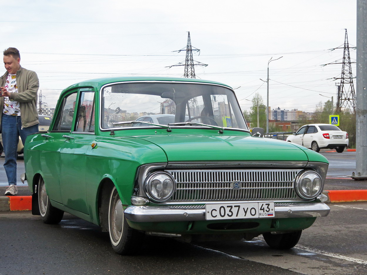 Кировская область, № С 037 УО 43 — Москвич-412ИЭ (Иж) '70-82; Кировская область — Выставка ретро-автомобилей в Кирове в честь открытия сезона 8 мая 2026 года