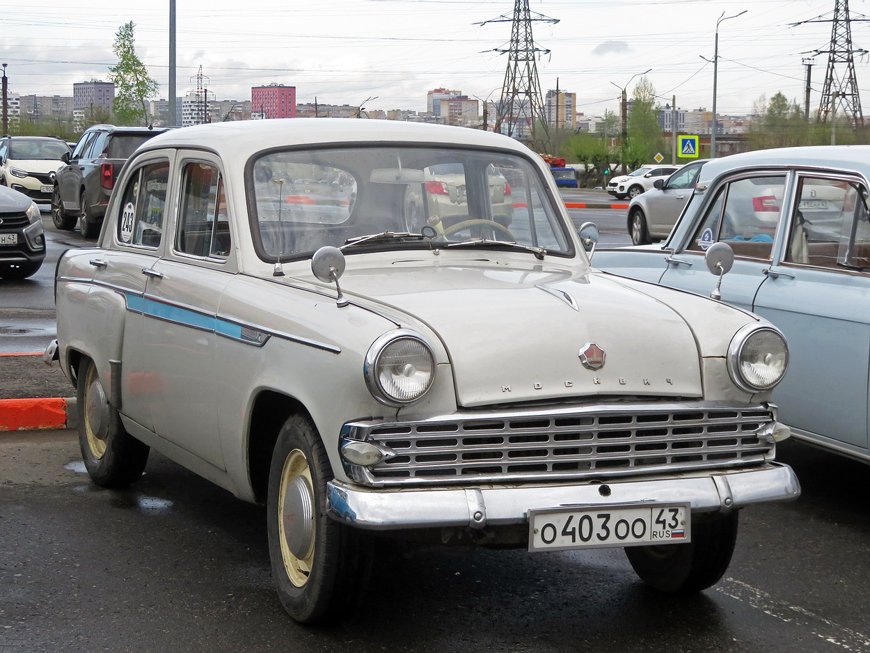 Кировская область, № О 403 ОО 43 — Москвич-403ИЭ '63-65; Кировская область — Выставка ретро-автомобилей в Кирове в честь открытия сезона 8 мая 2026 года