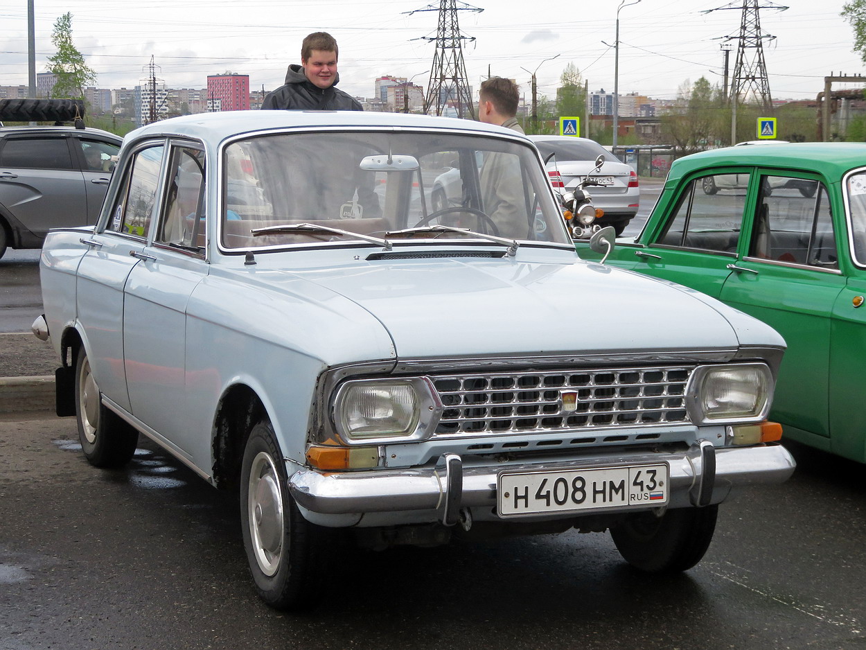 Кировская область, № Н 408 НМ 43 — Москвич-408ИЭ '69-75; Кировская область — Выставка ретро-автомобилей в Кирове в честь открытия сезона 8 мая 2026 года