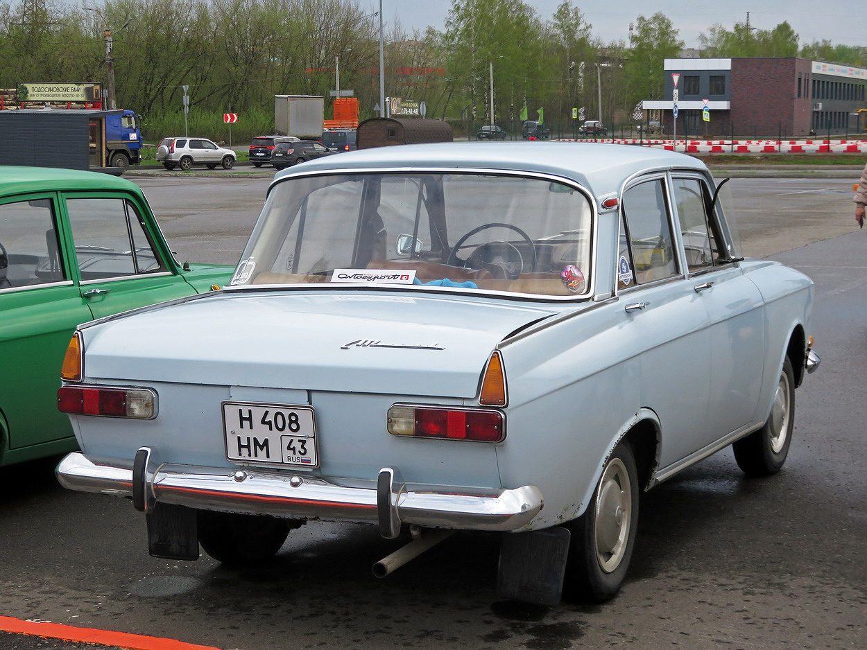 Кировская область, № Н 408 НМ 43 — Москвич-408ИЭ '69-75; Кировская область — Выставка ретро-автомобилей в Кирове в честь открытия сезона 8 мая 2026 года