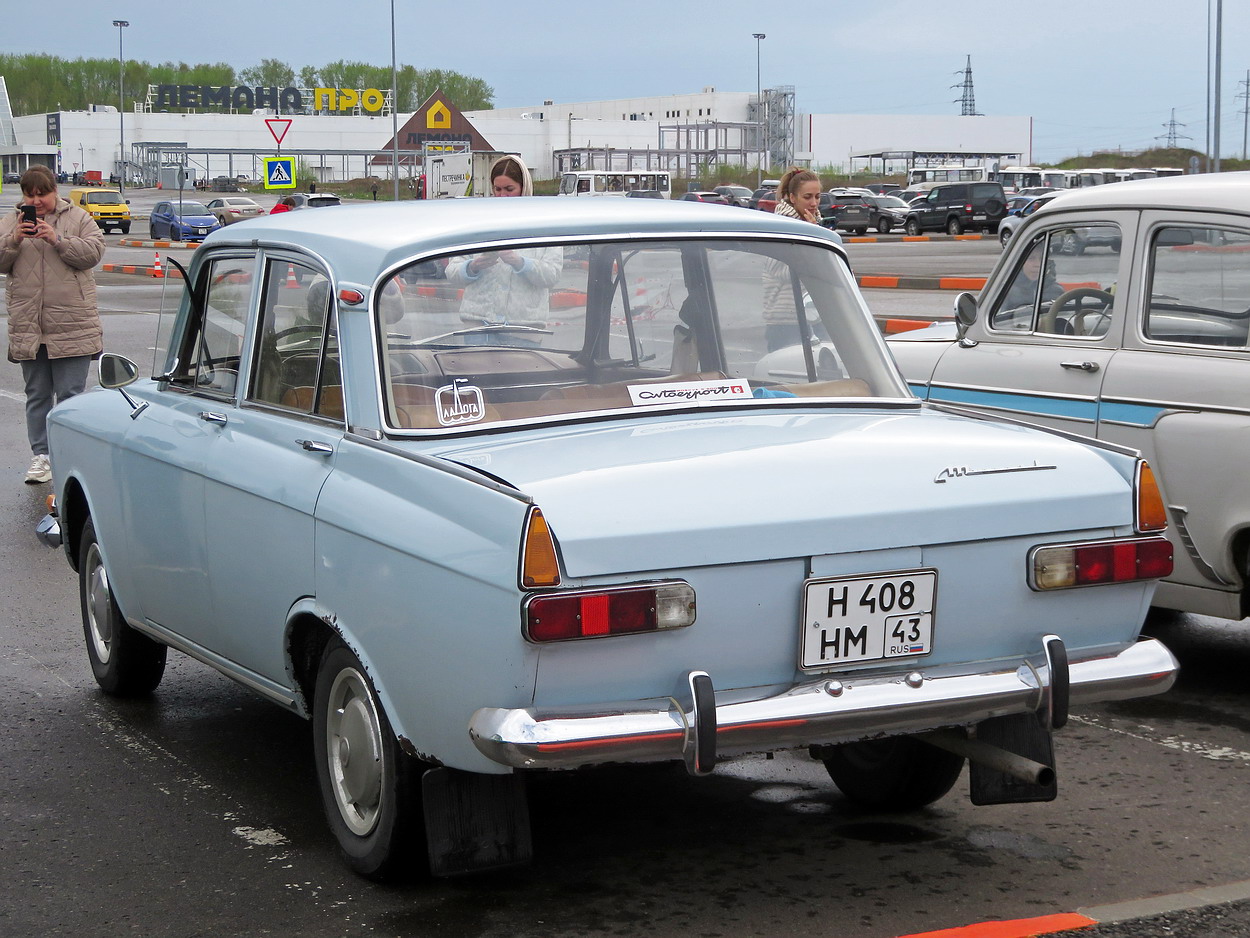 Кировская область, № Н 408 НМ 43 — Москвич-408ИЭ '69-75; Кировская область — Выставка ретро-автомобилей в Кирове в честь открытия сезона 8 мая 2026 года