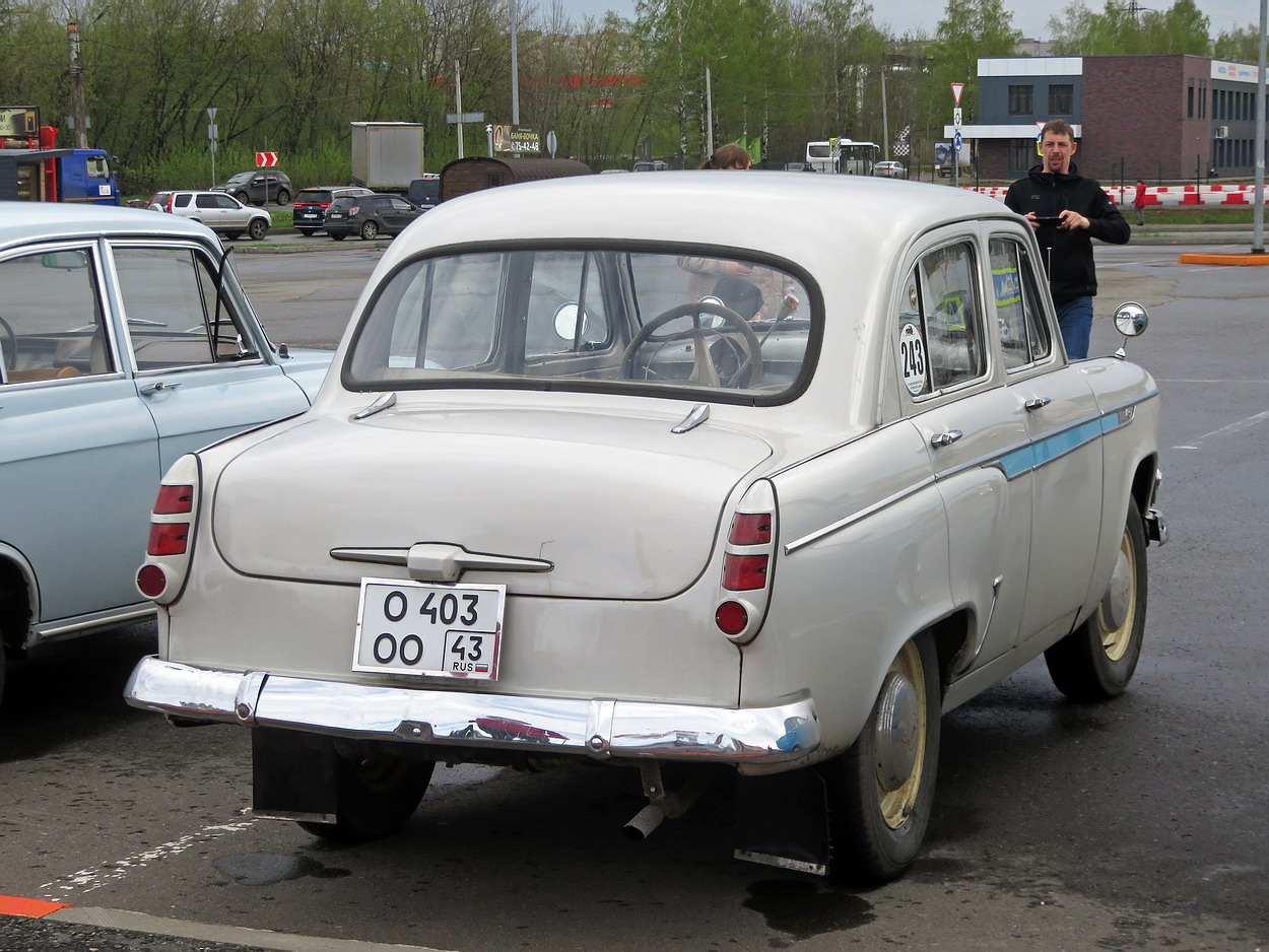 Кировская область, № О 403 ОО 43 — Москвич-403ИЭ '63-65; Кировская область — Выставка ретро-автомобилей в Кирове в честь открытия сезона 8 мая 2026 года