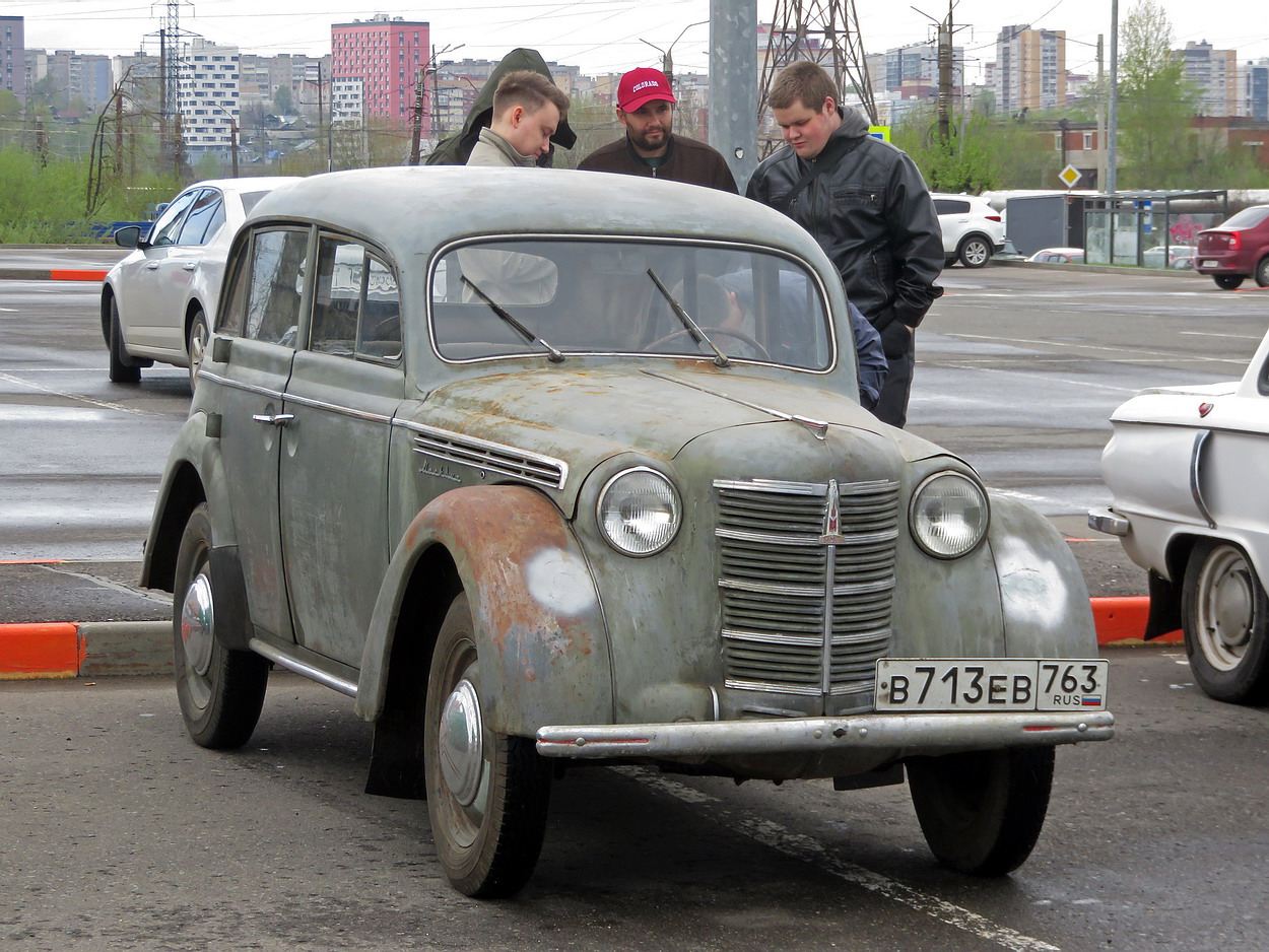 Кировская область, № В 713 ЕВ 763 — Москвич-401-420 '54-56; Кировская область — Выставка ретро-автомобилей в Кирове в честь открытия сезона 8 мая 2026 года