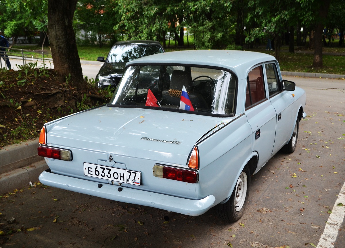Москва, № Е 633 ОН 77 — Москвич-412ИЭ-028 (Иж) '82-01