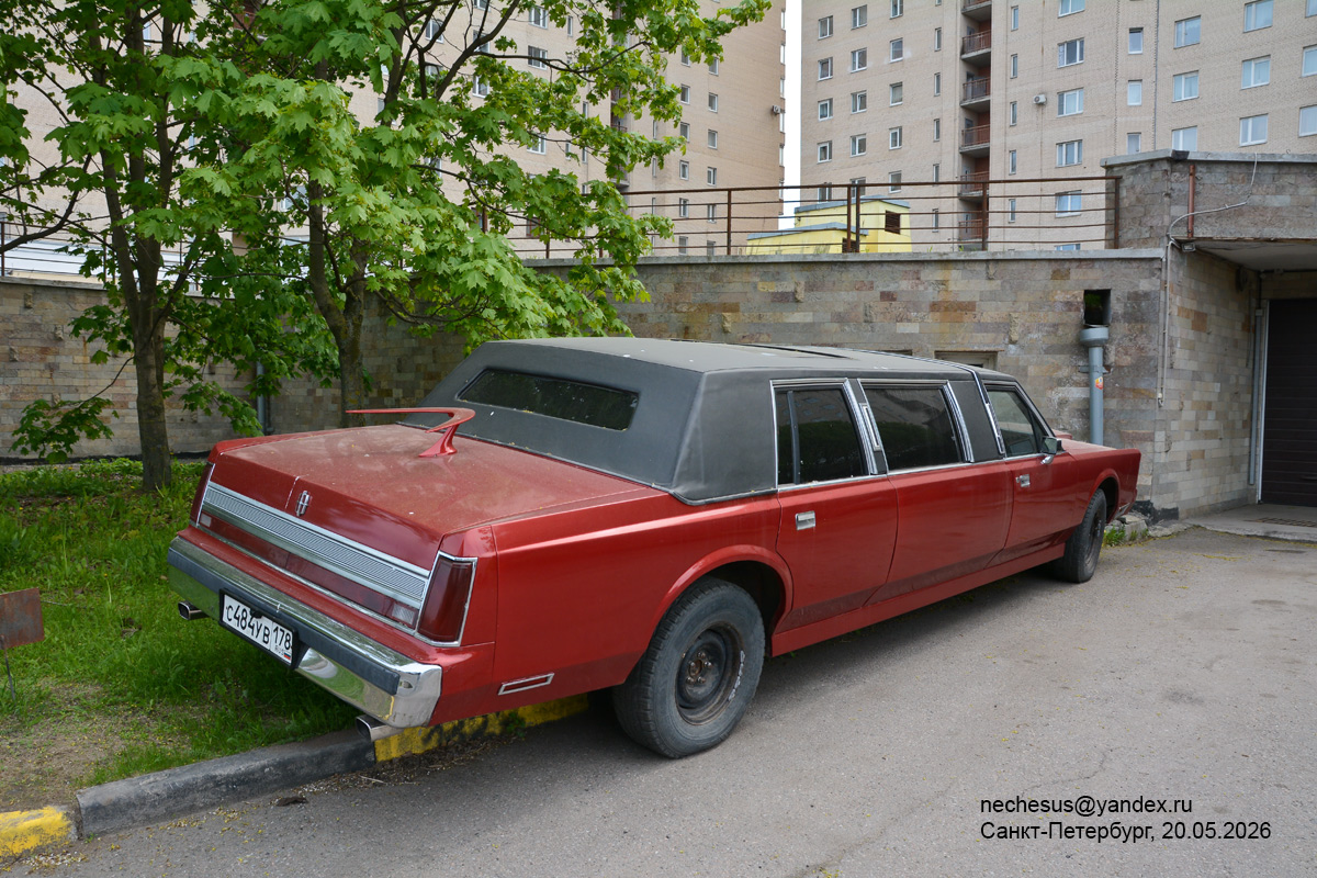 Санкт-Петербург, № С 484 УВ 178 — Lincoln Town Car (1G) '81-89