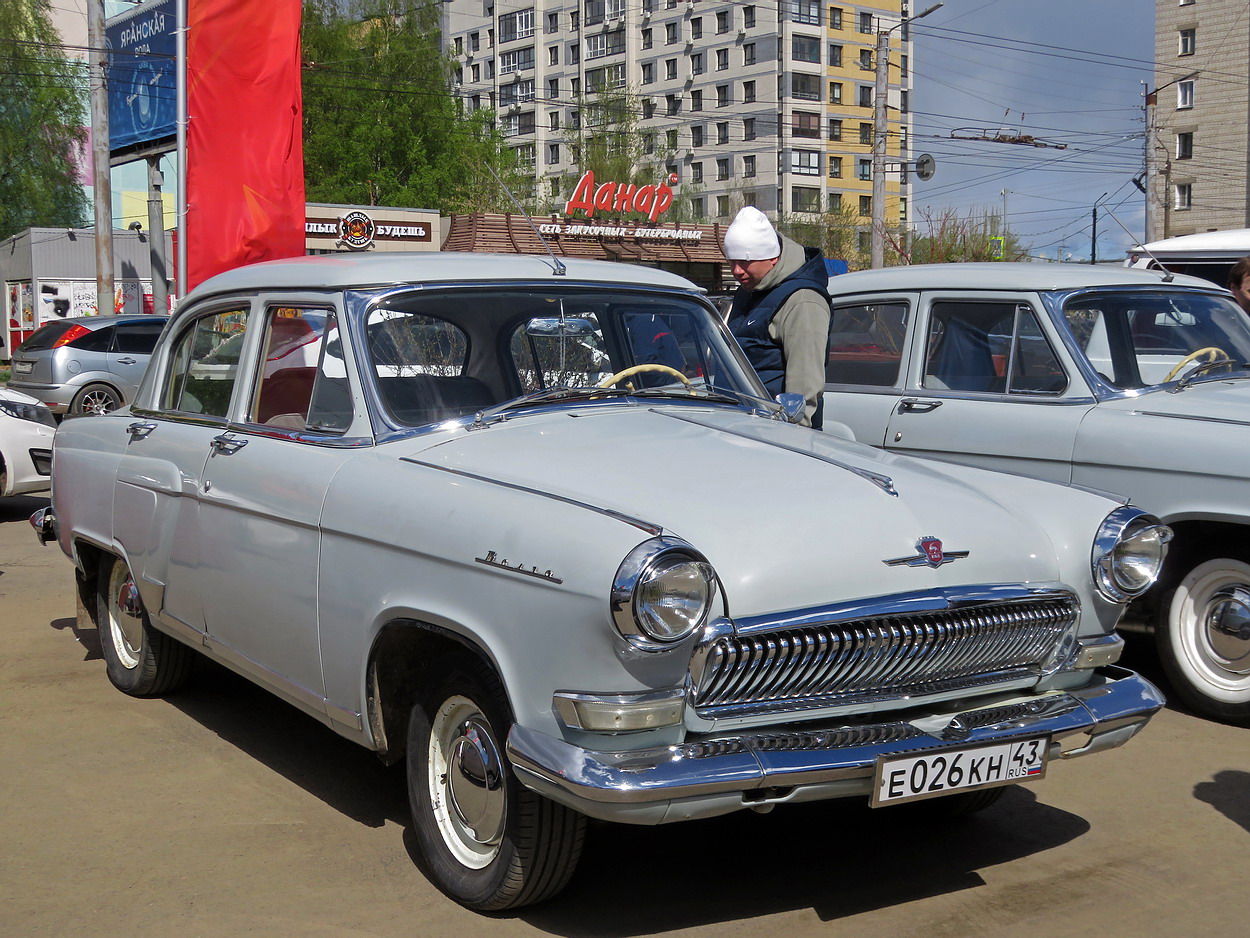 Кировская область, № Е 026 КН 43 — ГАЗ-21УС Волга '65-70; Кировская область — Выставка ретро-автомобилей в Кирове в честь Дня Победы 9 мая 2026 года