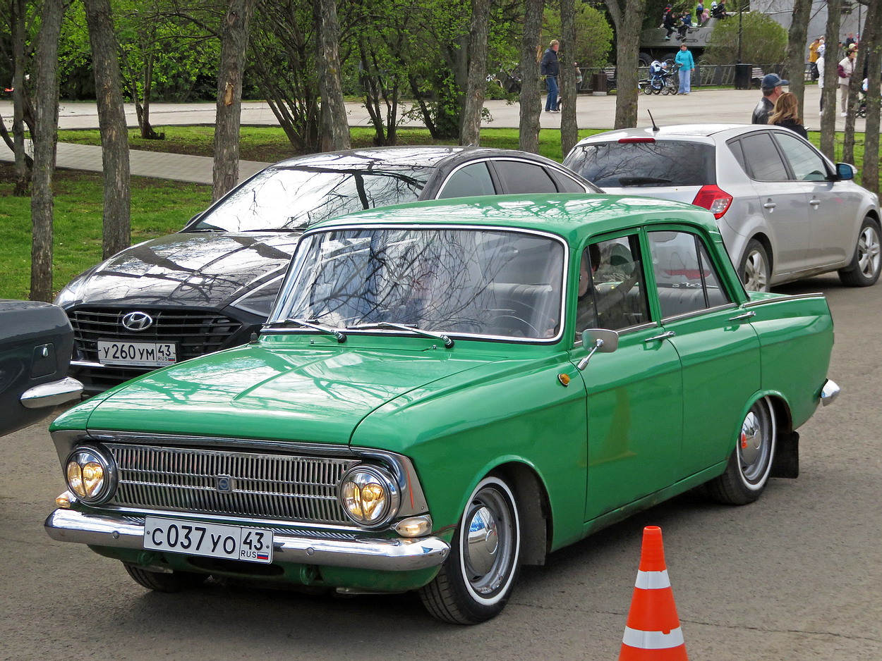 Кировская область, № С 037 УО 43 — Москвич-412ИЭ (Иж) '70-82; Кировская область — Выставка ретро-автомобилей в Кирове в честь Дня Победы 9 мая 2026 года