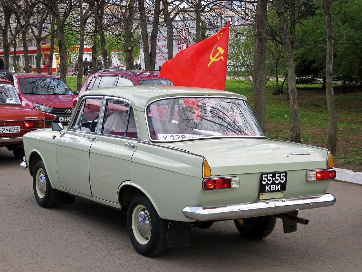 Кировская область, № У 128 СТ 43 — Москвич-412ИЭ (Иж) '70-82; Кировская область — Выставка ретро-автомобилей в Кирове в честь Дня Победы 9 мая 2026 года