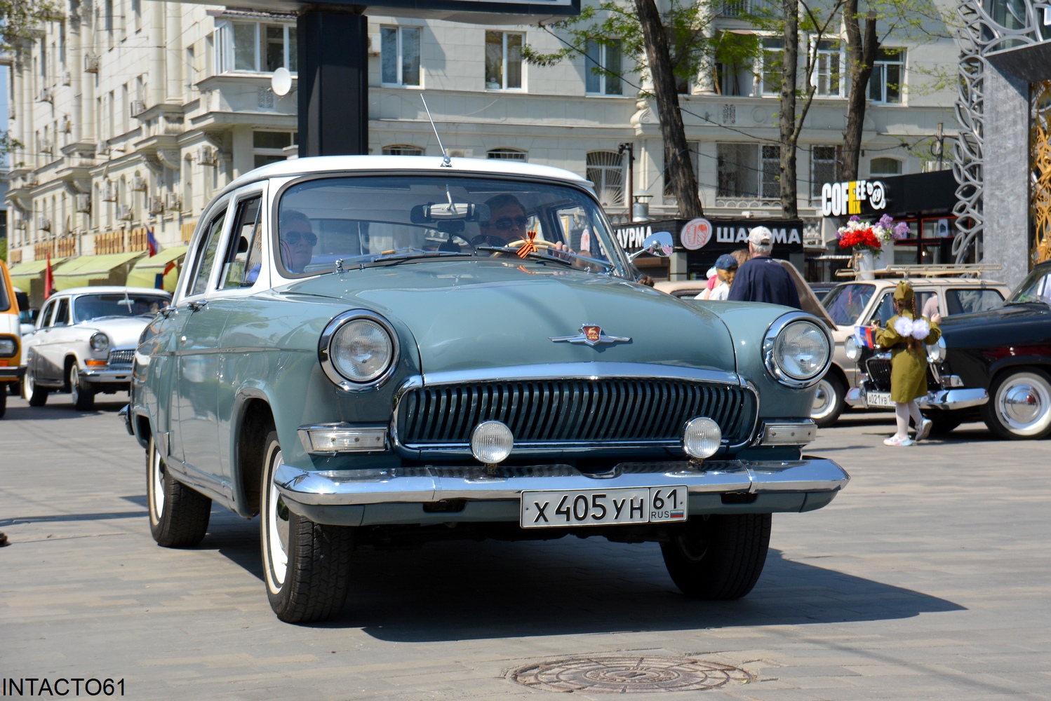 Ростовская область, № Х 405 УН 61 — ГАЗ-21Р Волга '65-70; Ростовская область — 9 Мая Ростов-на-Дону 2026 г.