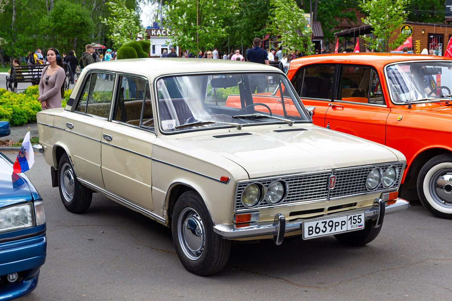 Омская область, № В 639 РР 155 — ВАЗ-2103 Жигули '72-84; Омская область — Выставка 9 мая 2026 г.