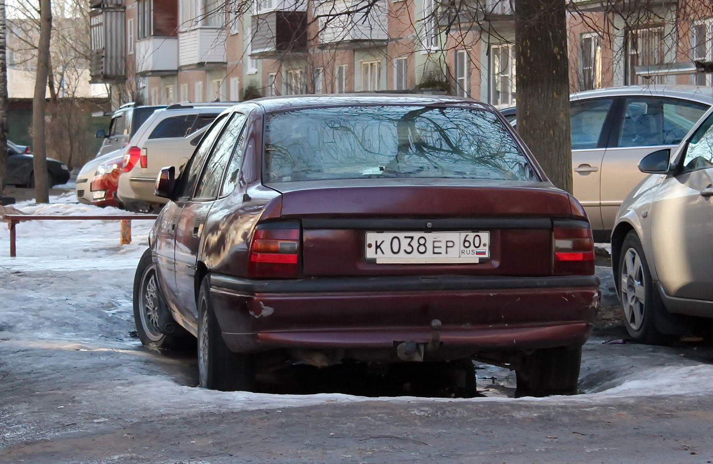 Псковская область, № К 038 ЕР 60 — Opel Vectra (A) '88-95