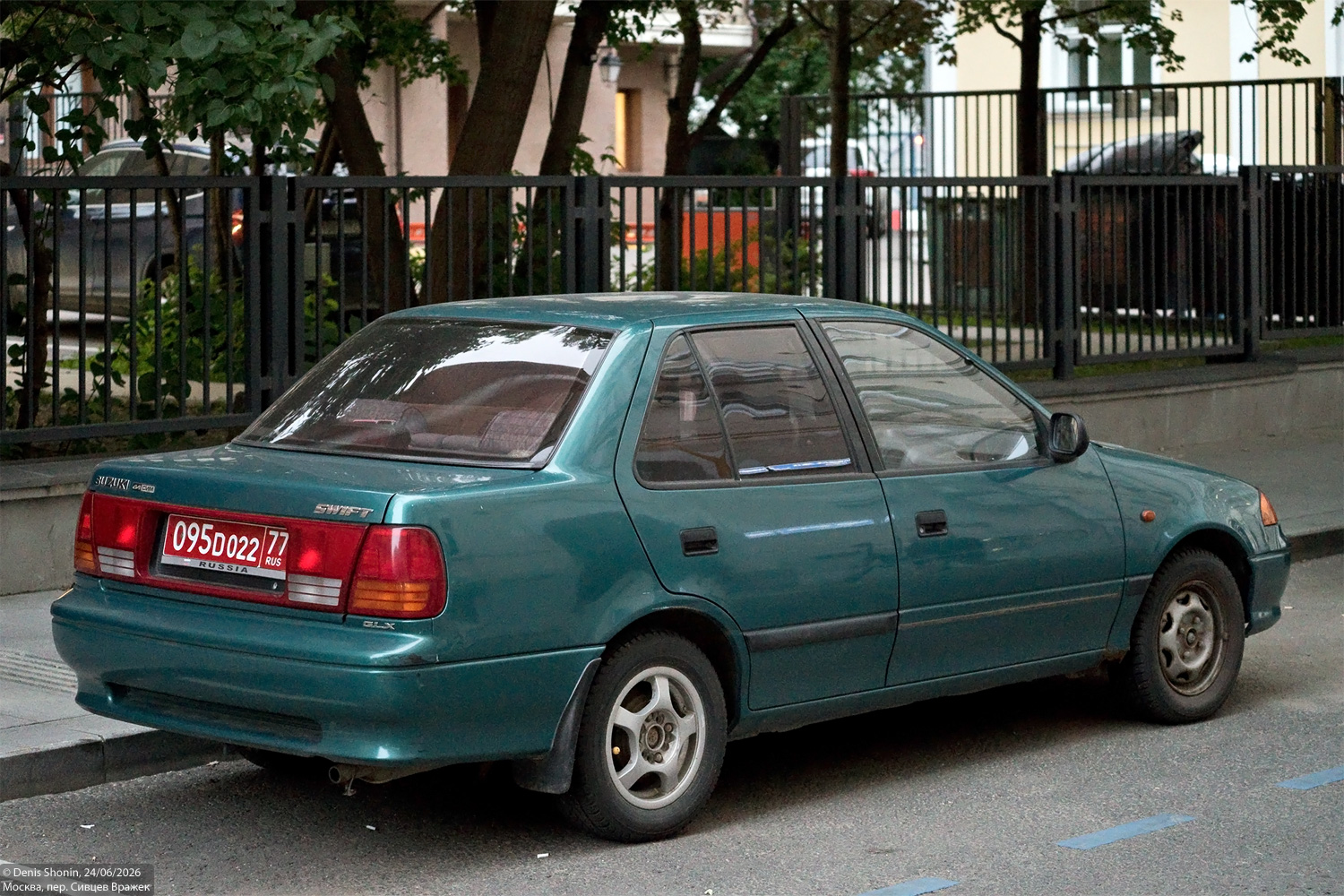 Москва, № 095D 022 77 — Suzuki Swift (SF) '88-04