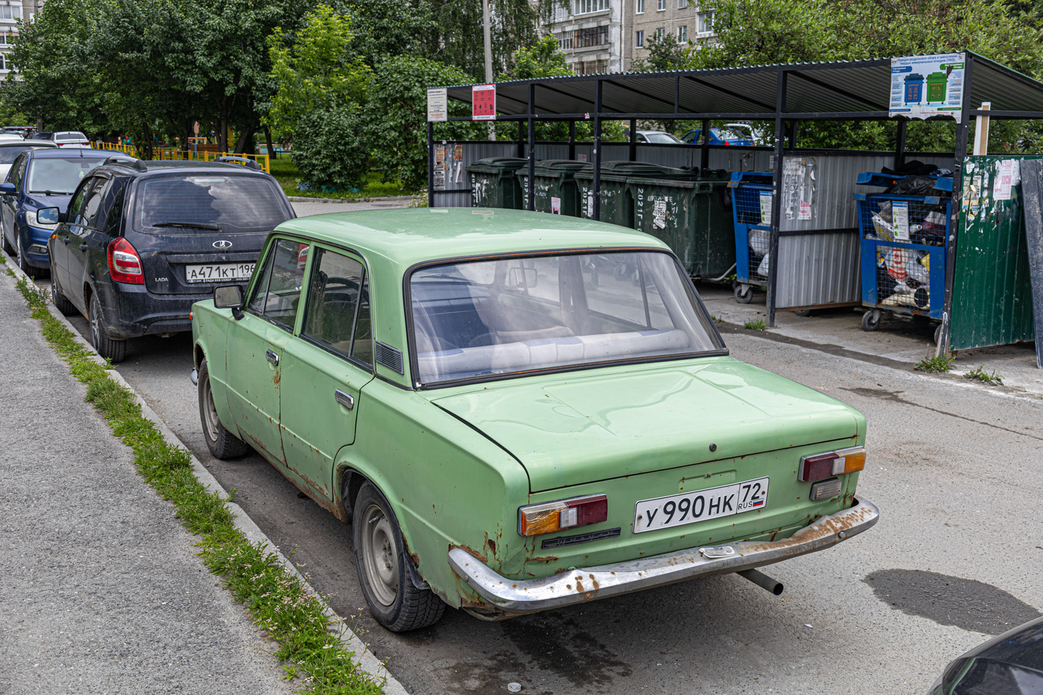 Свердловская область, № У 990 НК 72 — ВАЗ-21011 Жигули '74-83