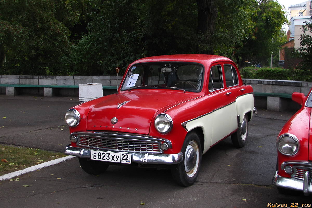 Алтайский край, № Е 823 ХУ 22 — Москвич-407 '58-63; Алтайский край — Выставки ко дню города Барнаул, 2019 г.