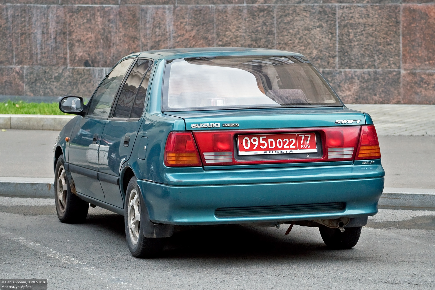 Москва, № 095D 022 77 — Suzuki Swift (SF) '88-04