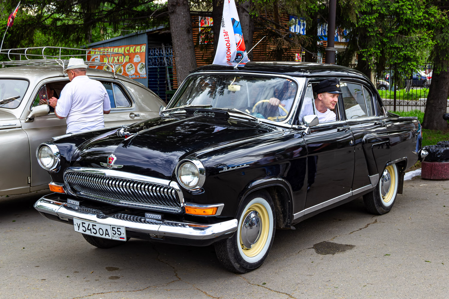 Омская область, № У 545 ОА 55 — ГАЗ-М-21У Волга '62-64; Омская область — Выставка 9 мая 2026 г.