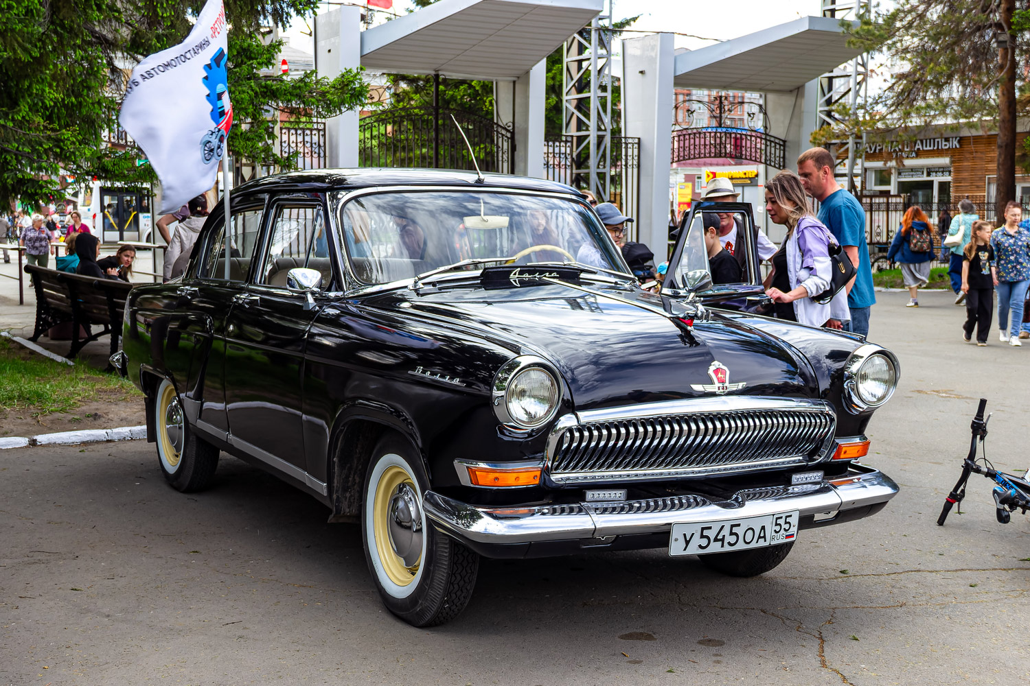 Омская область, № У 545 ОА 55 — ГАЗ-М-21У Волга '62-64; Омская область — Выставка 9 мая 2026 г.