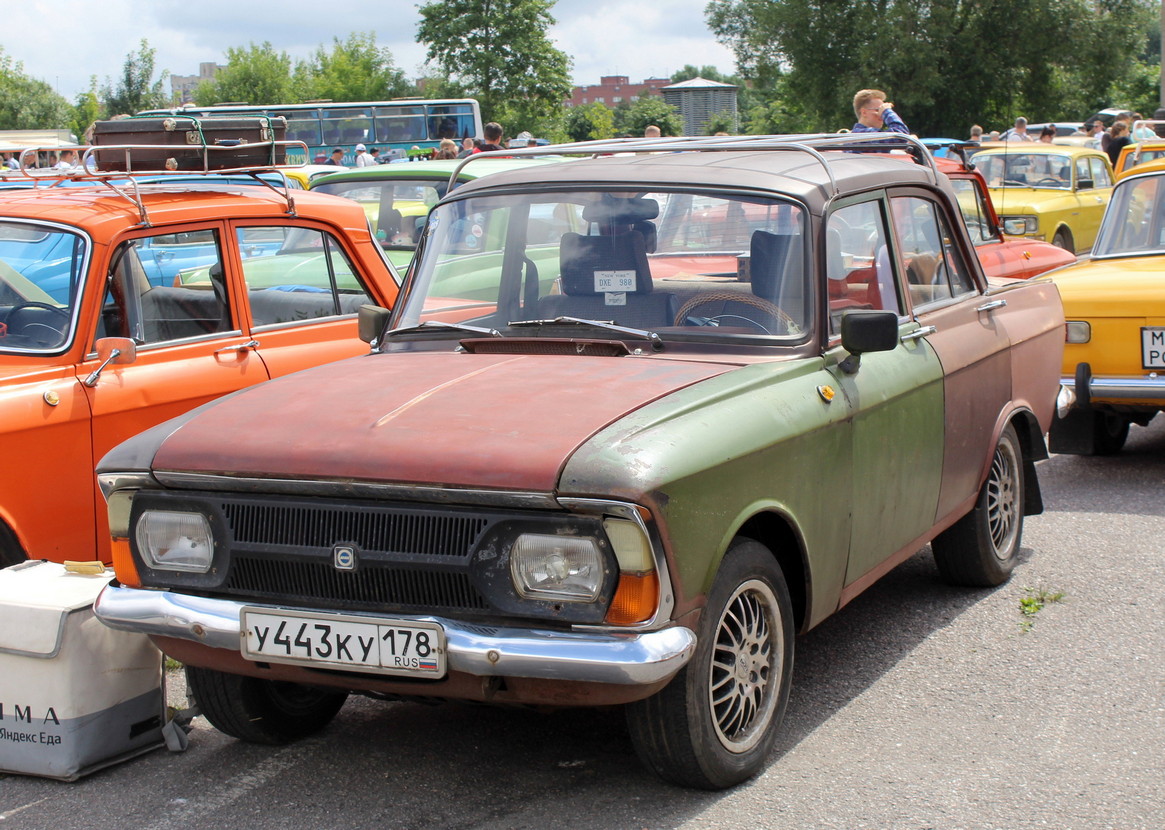 Санкт-Петербург, № У 443 КУ 178 — Москвич-412ИЭ (Иж) '70-82; Санкт-Петербург — Ежегодный праздник "День Москвича"