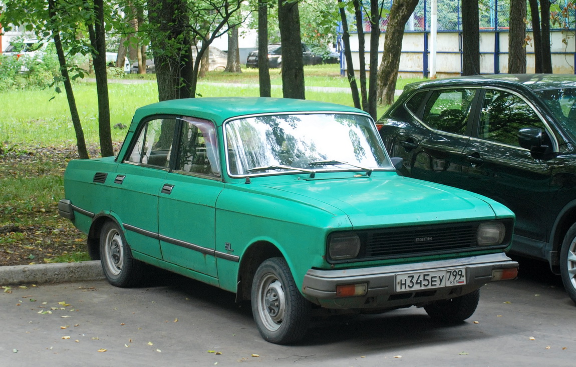 Москва, № Н 345 ЕУ 799 — Москвич-2140-117 (2140SL) '80-88