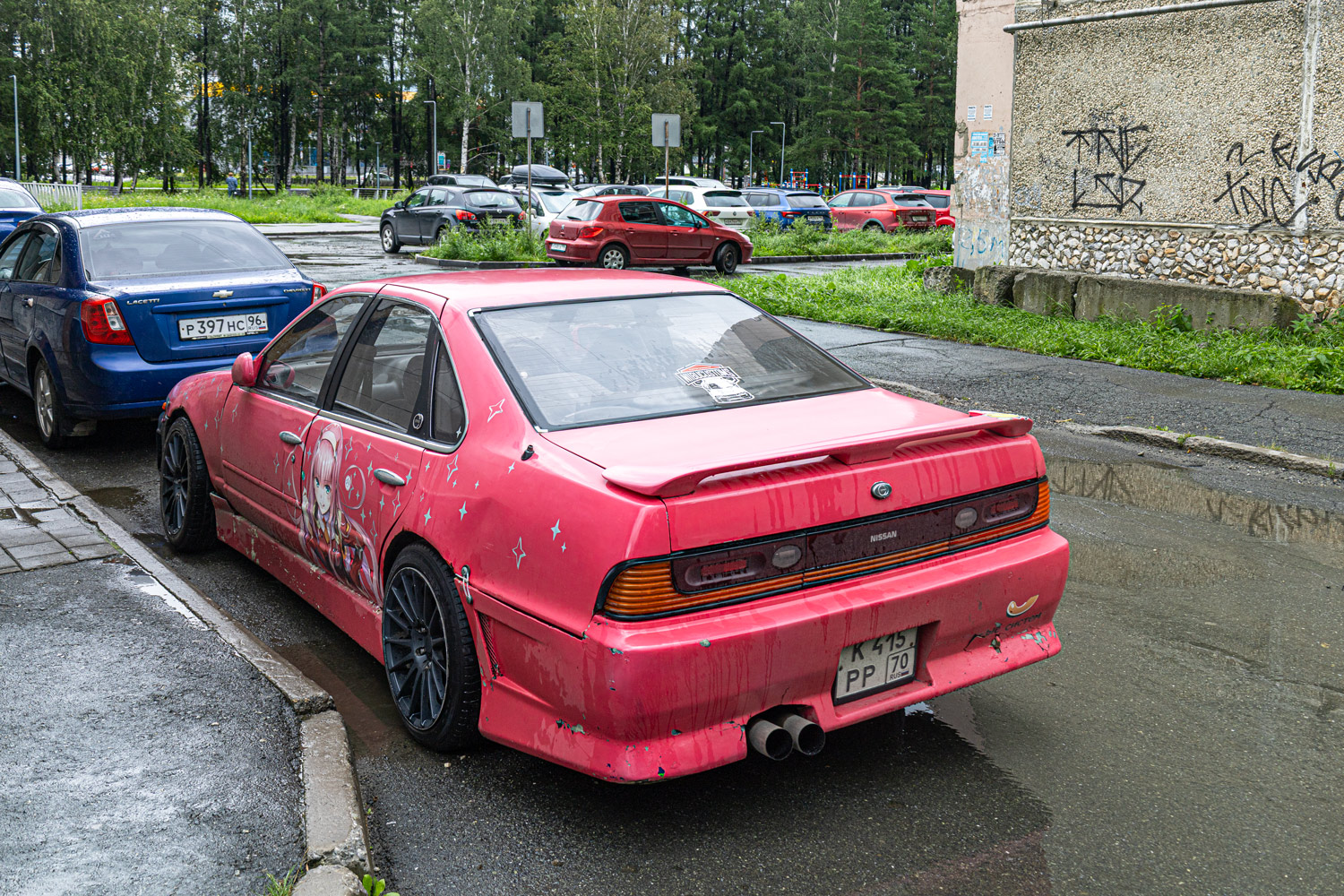 Свердловская область, № К 415 РР 70 — Nissan Cefiro (A31) '88-94