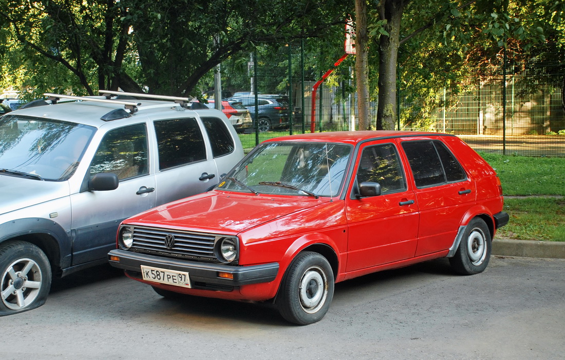 Москва, № К 587 РЕ 97 — Volkswagen Golf (Typ 19) '83-92
