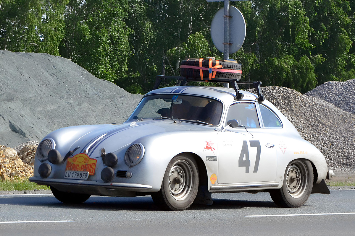 Швейцария, № 47 — Porsche 356A '55-59; Ралли Пекин — Париж (Свердловская область)