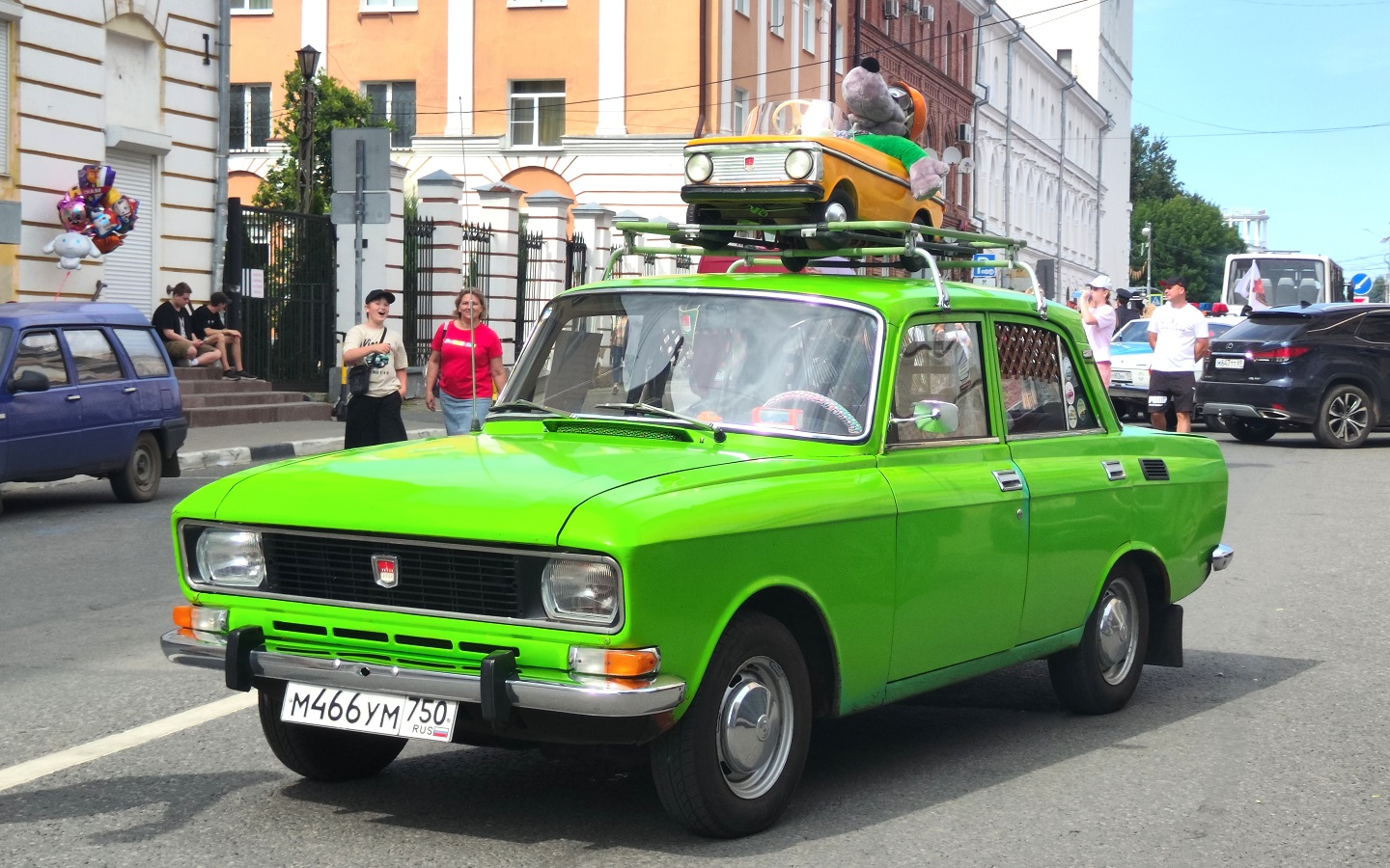 Московская область, № М 466 УМ 750 — Москвич-2140Д '76-88; Тверская область — День города Твери 2026