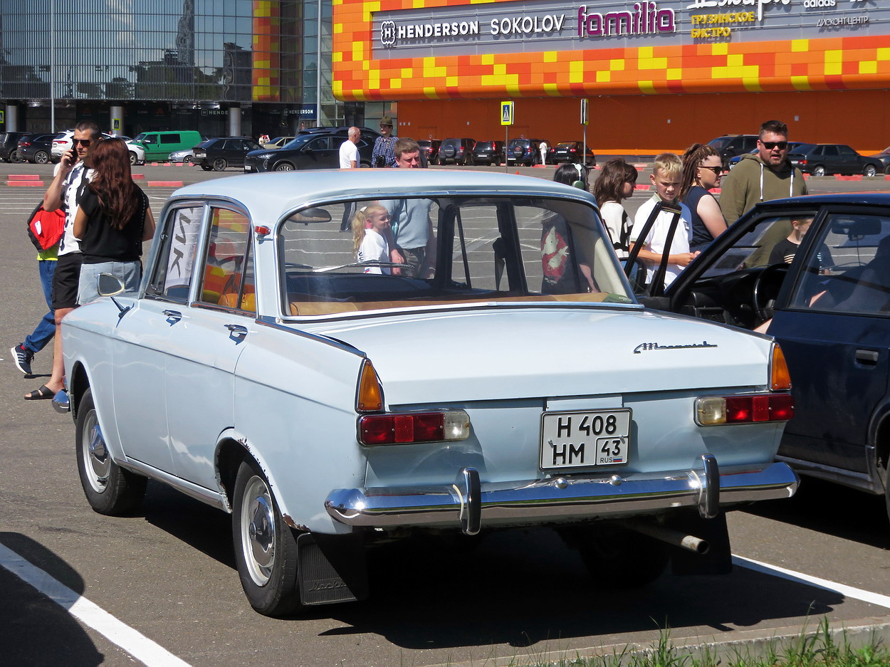 Кировская область, № Н 408 НМ 43 — Москвич-408ИЭ '69-75; Кировская область — Выставка ретро-автомобилей в Кирове 18 июля 2026 года